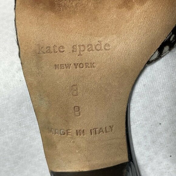 Kate Spade New York Womens Size 8 Open-Toe Heels With Animal Print - Picture 9 of 12